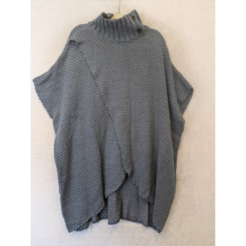 NEW Simply Noelle Multi-functional Dress Women's L/XL Blue Gray Knit Poncho